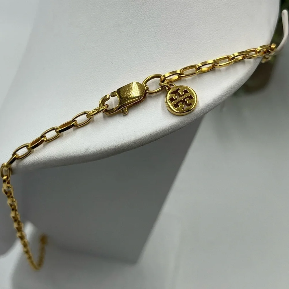 Tory Burch Gold Plated‎ Long layering Chain Necklace